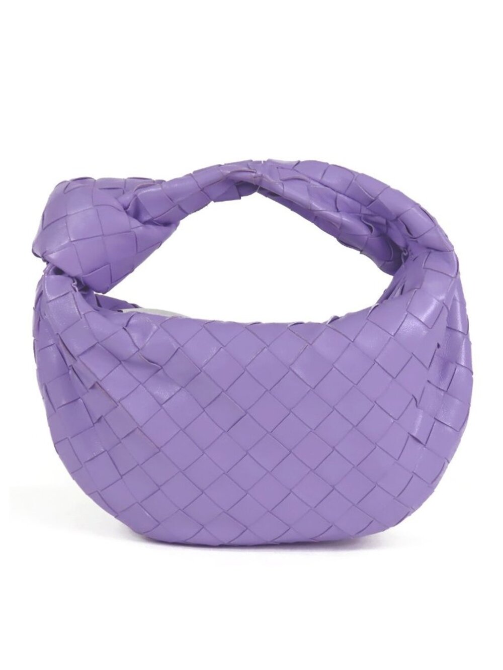 Bottega Veneta Mini Jodie Purple Leather Handbag